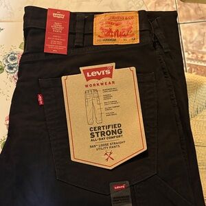 Levi's Men's 565™ Loose Straight Utility Jeans — Black